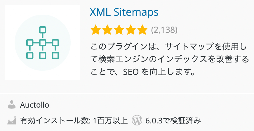 WordPress Googleサイトマップ